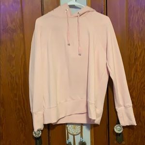 pink hoodie
